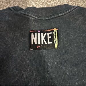 Nike Black Tee with Bold Logo Patch